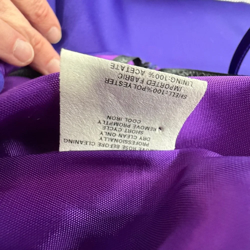 Scott McClintock Evening Gown Womens‎ 6 Purple Satin Ruched 90s Vintage